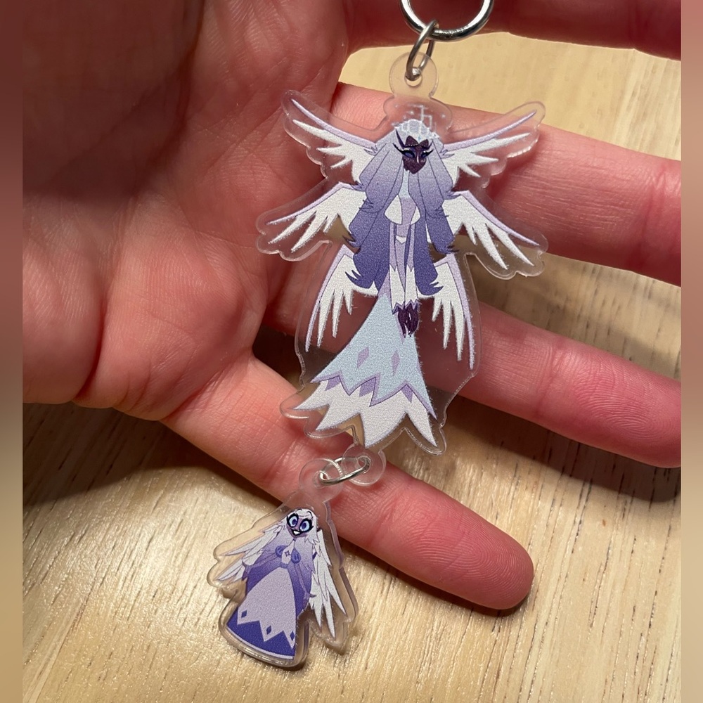 Hazbin Hotel Sera and Emily Acrylic Keychain